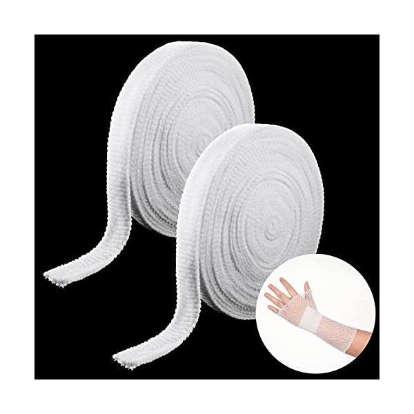 2 Rolls Tubular Bandage Elastic Net Wound Dressing Elastic Dressing