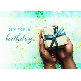 All Occasion Greeting Cards - Hearts and Hands - KJV Bible Verse inside along with words of blessing - 4 unique designs reflect each sentiment, including Birthday, Get Well, Anniversary, and Praying for You - Box of 12 - 4.75" x 6.75"