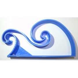 OCEAN WAVES CREST BEACH LAKE SEA SURF SPECIAL OCCASION COOKIE CUTTER BAKING TOOL 3D PRINTED MADE IN USA PR891