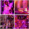 MXCOCO 10m Luz Solar 100 Leds para Exterior de Halloween,