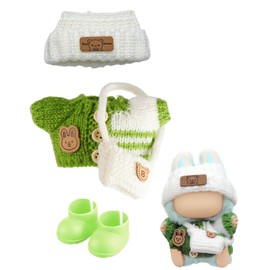 CHBCD Clothing for 17 cm Lbb Plush, Cuddly Toy Clothing Outfit Only Clothing Accessories for 17 cm Rabubu Plush Pullover Hoodie Clothing DIY Children Gifts