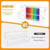 96-Slots Pen Display Stand,2-Tier Acrylic Pen Holder for Craft Shows,12mm