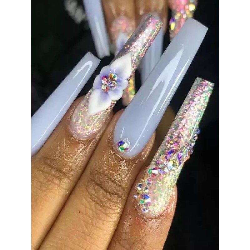 Miss Cherry Tip Coffin Extra Largo Xxl 360 Piezas Uñas