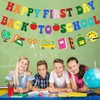 Happy First Day Back To School Banner Decorations for Home