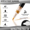 Stylo 4 Stück Metallic Marker Stifte Set – Roségold, permanente