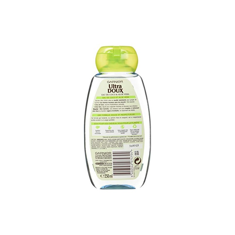 Garnier Ultra DOUX Coconut Water Shampoo Aloe Vera 250 ml