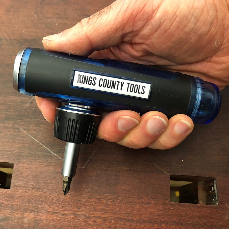 Kings County Tools Multi-Purpose Ratcheting Screwdriver | 3 Adjustable Handle