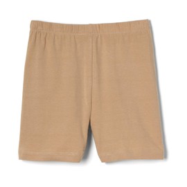 French Toast Girls' Stretch Kick Short, Khaki, M (7/8)