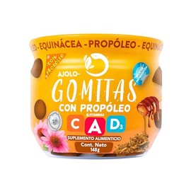 Gomitas Ajolo-Gomitas Ajolotius Propoleo, Equinácea y Vitaminas C, A y D3 (2-pack)