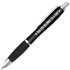 Silly Sentiments Mix & Match - Wide Range of Funny and Rude Pens (Belongs To A C***)
