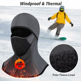 ROTTO Balaclava Face Mask for Motorcycle Motorbike Cycling Winter Full Face Masks Thermal Polar Fleece for Men Women