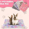 YUEPET 5 Pack Warm Guinea Pig Bed Pads Soft Guinea