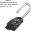 DAYGOS Combination Lock Padlock, 4 Digit Long Shackle Lock with