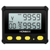 HONMAX 8200 Interval Timer and Stopwatch, Backlight, USB-C Charged, Clock
