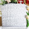 YIKTUNQ 12 Sheets 1 1/2 Inch Letter Number Stickers, Self-Adhesive