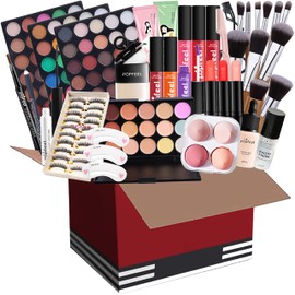 All-In-One Makeup Kit, 32 Pcs Complete Makeup Gift Set Full Kit Combination with Eyeshadow Blush Lipstick Concealer etc, Essential Starter Bundle for Women, Pro Multi-purpose Beauty Cosmetic Set5