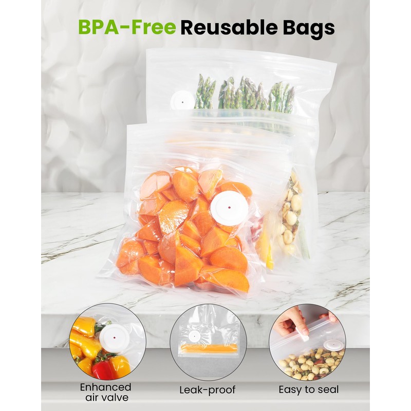 FEPPO Vacuum Sealer for Food with Visible Water Tank, Handheld