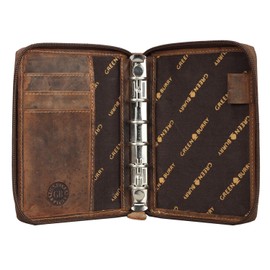 Greenburry Vintage Leather Diary Leather Book Pocket Organiser Brown Made from Vegetable Tanned Cowhide Leather