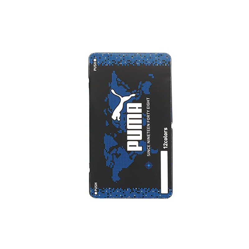 Kutsuwa Puma PM333 Colored Pencils, 12 Colors, Can Case Included