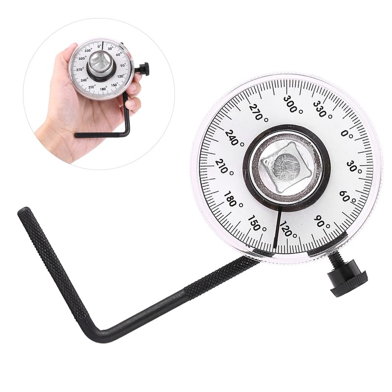 Gradenboog Auto, 3/8 Angle Gauge, Adjustable Angle Torque Meter, 1/2