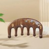 TAN MUJIANG Palm-Sized Wood Comb Worry-free | Bamboo & Crane