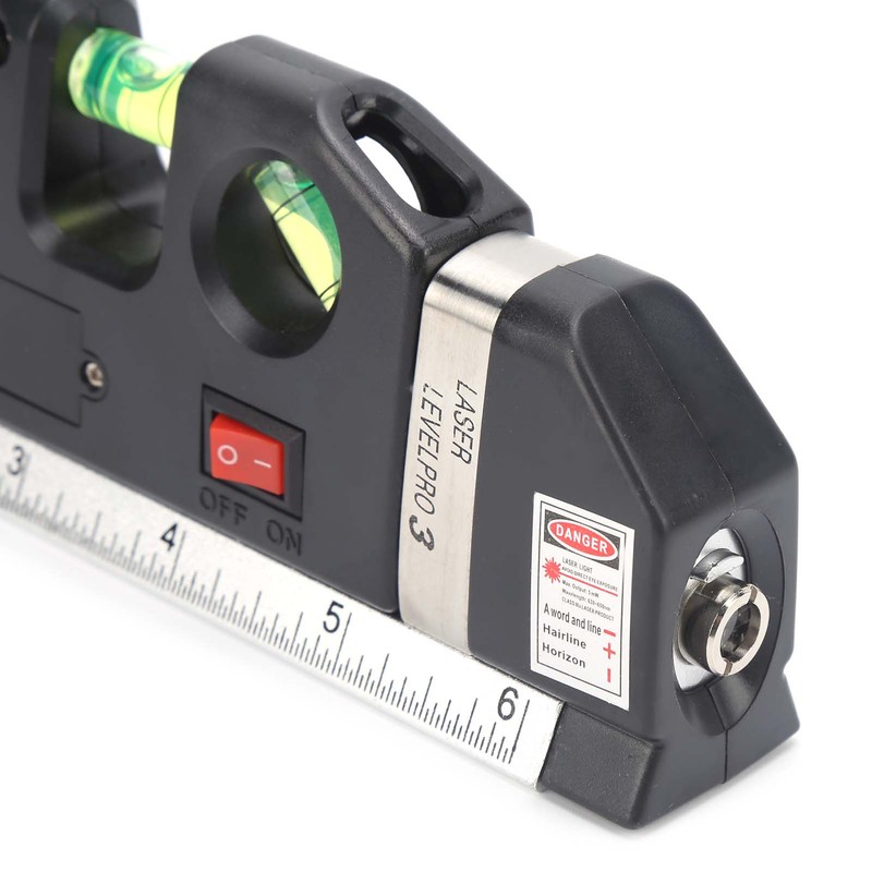Laser Spirit Level Multifunctional Horizontal Ruler Measuring Tape Measure Ruler