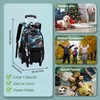 VIDOSCLA Graffiti Rolling Backpack Kids Schoolbag with Wheels Trolly BookBag