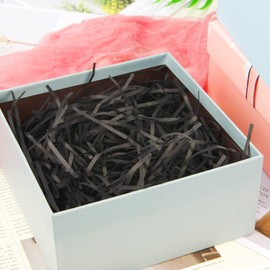 MAL Traders Black Shredded Tissue Paper for Hampers and Gift Box Stuffing(200g)