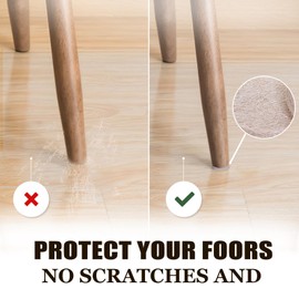 Yelanon Felt Furniture Pads for Hardwood Floors -216 Pcs Premium Felt Pads for Chair Legs, Floor Protectors for Furniture, Beige & Brown