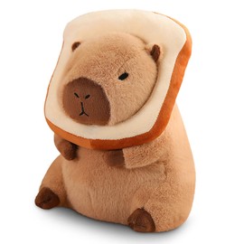 WESOPAN Capybara Plush Toy, 30cm Cute Capybara Stuffed Animals Kawaii Capibara Plush Pillow Christmas Birthday Easter Valentine's Day Gift for Kids Boys Girls (30cm Toast Capybara)