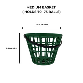 Par West Range Ball Basket, Medium (70-75 Balls) (Yellow)