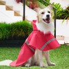 NACOCO Large Dog Raincoat Adjustable Pet Water Proof Clothes Lightweight