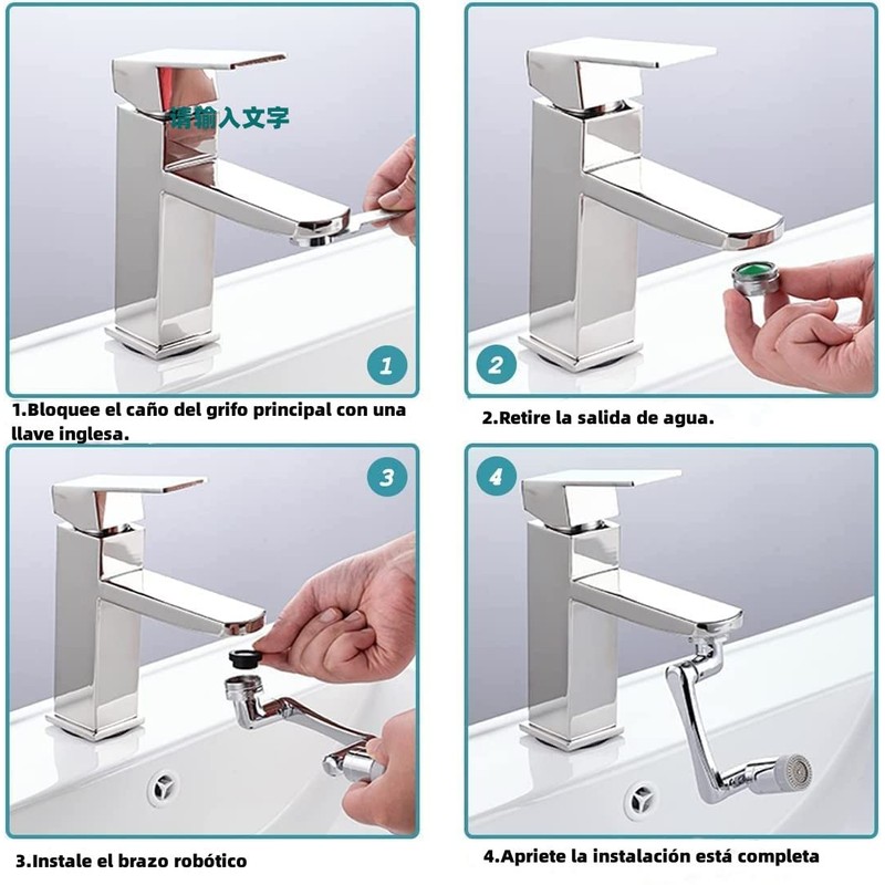Aireador Extensor de Grifo Giratorio de 1080 °,Grifo de Filtro