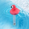 2 Packs Floating Pool Thermometer, Flamingo & Turtle Design Large