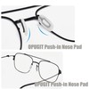 Eyeglass Nose Pads 10 Pairs Push in Soft Silicone Replacement