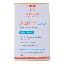 Barra Limpiadora Dermatológica Darrow Actine Oil Control Para Piel Mixta a Grasa 70g​