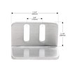 Rok Hardware Heavy Duty Wall Mounted Adjustable Sliding Barn Door