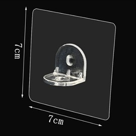 YUYEJIAYE 20Pc Shelf Support pegs Perforation-Free Wardrobe Layered Partitions Sticking Hooks Layer Support Triangle Bracket Shelf Shelf Support pegs Support Racks Sticky Hooks