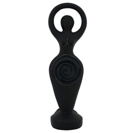 Sacred Source Black Spiral Goddess Statue