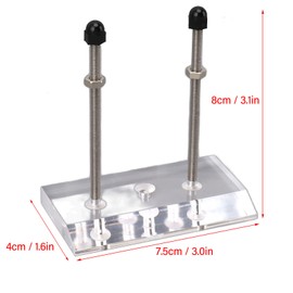 Percha Para Patinetas De 3,1 X 3,0 X 1,6 Pulgadas Percha Flotante Vertical De Acrílico Para Exhibir Tablas De Patinetas Soporte De Pared Para Patinetas Para Exhibir Tablas De Patinetas (Blanco)