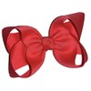 Solid Neon Peach Boutique Hair Bow 4" MADE IN USA