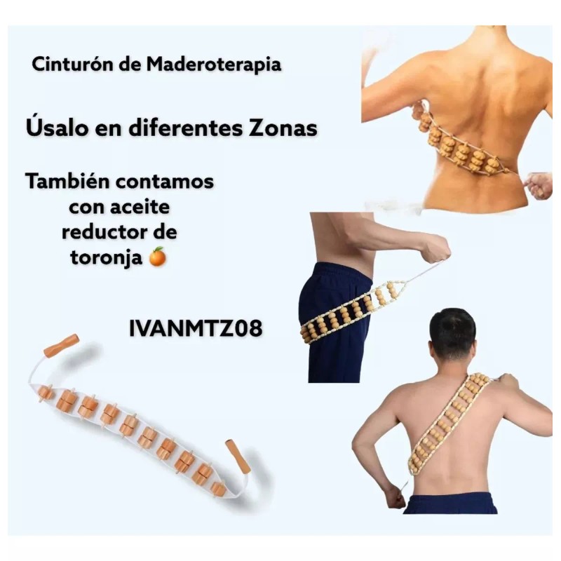 cinturon maderoterapia Cinturón Maderoterapia Automasaje Anticelulitis Mielero