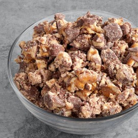 Tr Toppers 10 lb. Chopped SNICKERS Candy Bar Ice Cream Topping, Chocolate - 10 Pounds