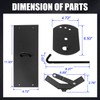 RANSOTO Universal Steel Roof Racks Spare Tire Carriers- Tire Mount