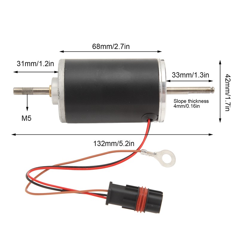 Parking Heater Motor 12V 24V 4500rpm Metal Construction for Webasto