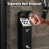 lukar Commercial Wall Mounted Trash Can with Lock, Easy to