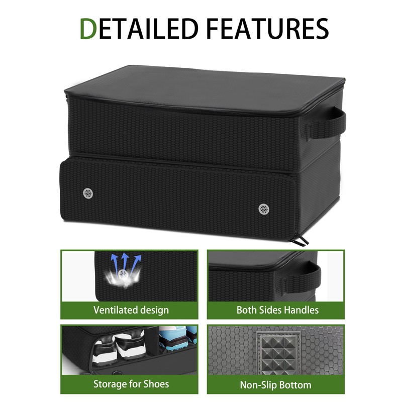 CAMPLAND 2 Layer Golf Trunk Organizer, Waterproof Car Golf Locker