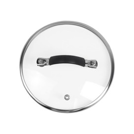 WDONAY Universal Lid, 7 Inch Tempered Glass Pan Cover Designed with Steam Vent Hole, Universal Lids for Pots, Pans and Skillets (7", Handle 1)