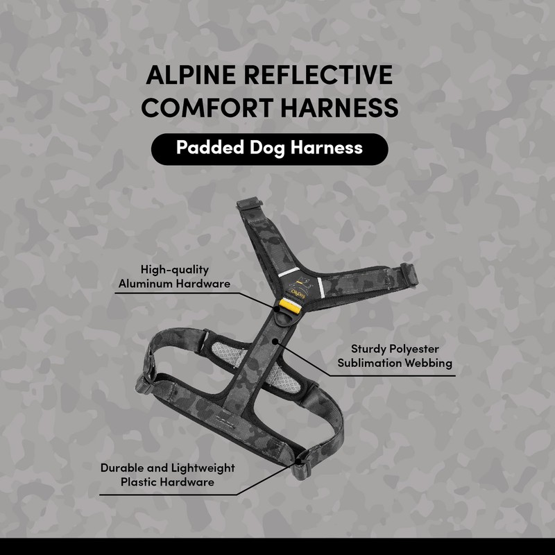 OllyDog Alpine Reflective Comfort Harness, No Pull Dog Harness with