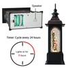GenSwin Carolers Musical Lighted Water Lantern Christmas Snow Globe with